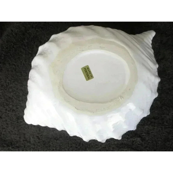 Marine Shell Vase, Seashell, Coastal Planter‎ white Flower planter midcentury - Picture 2 of 4